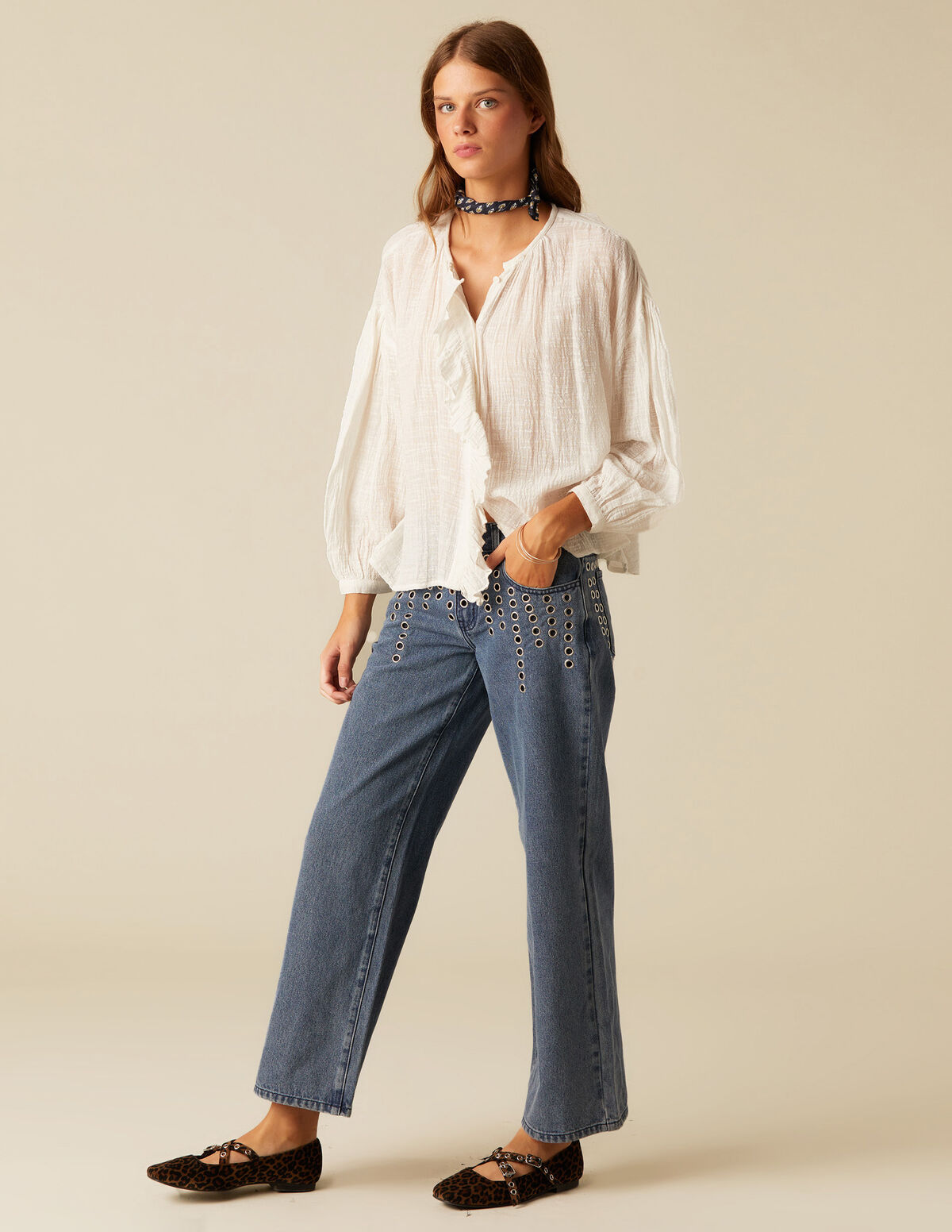 JEANS AZUL MIX TACHAS