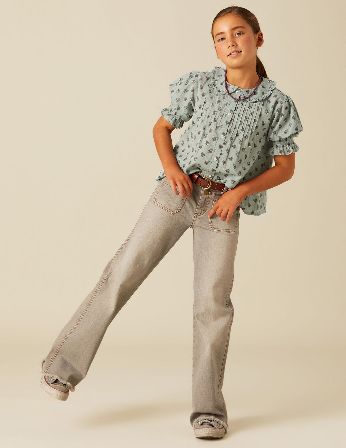 Pantalón bolsillos vaquero azul