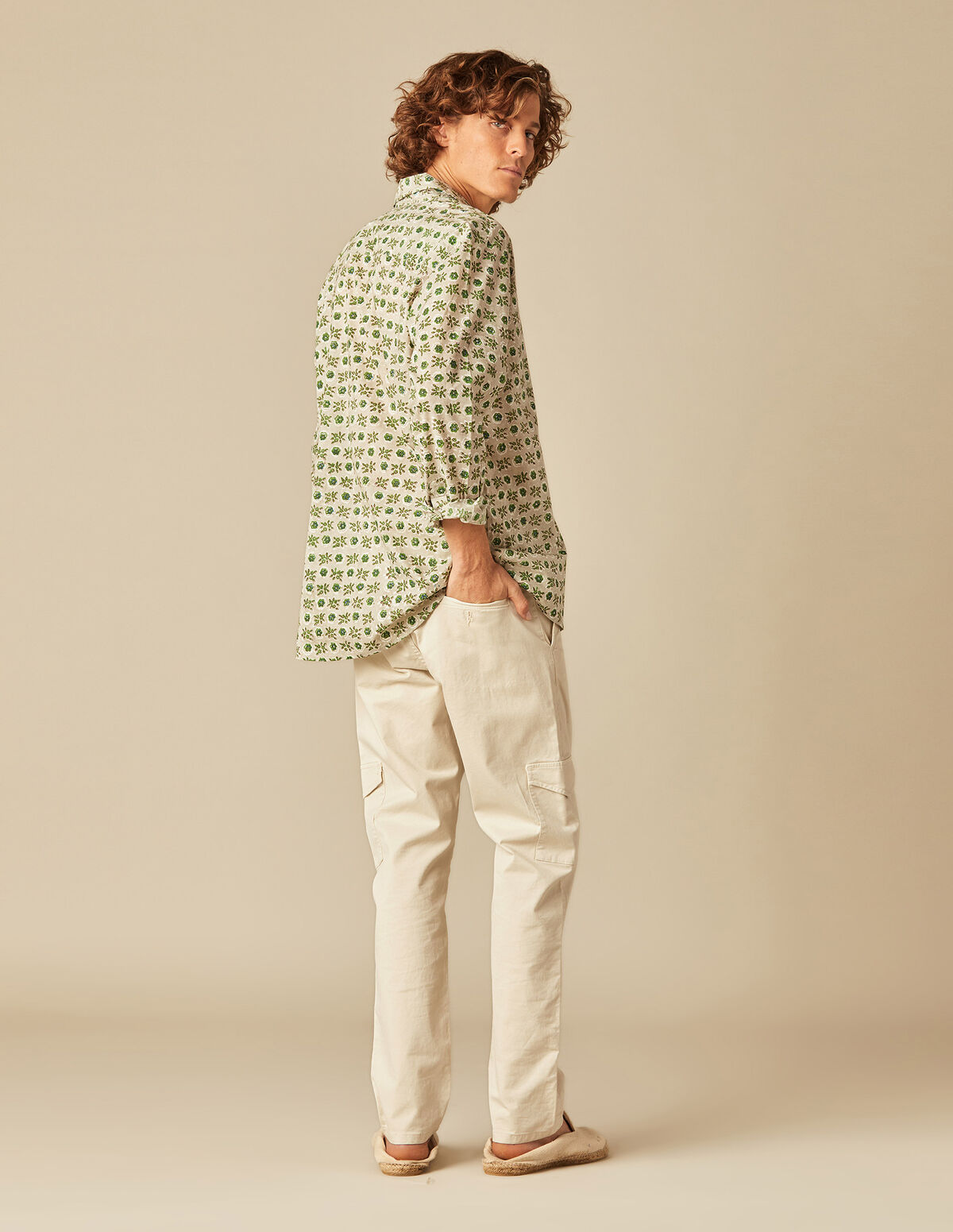 CHEMISE BOUQUETS VERTE