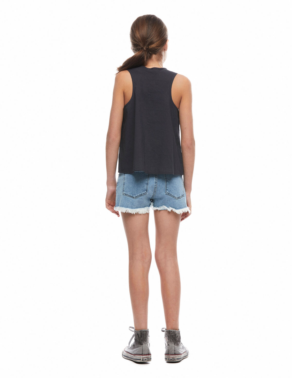 Camisa botones azul