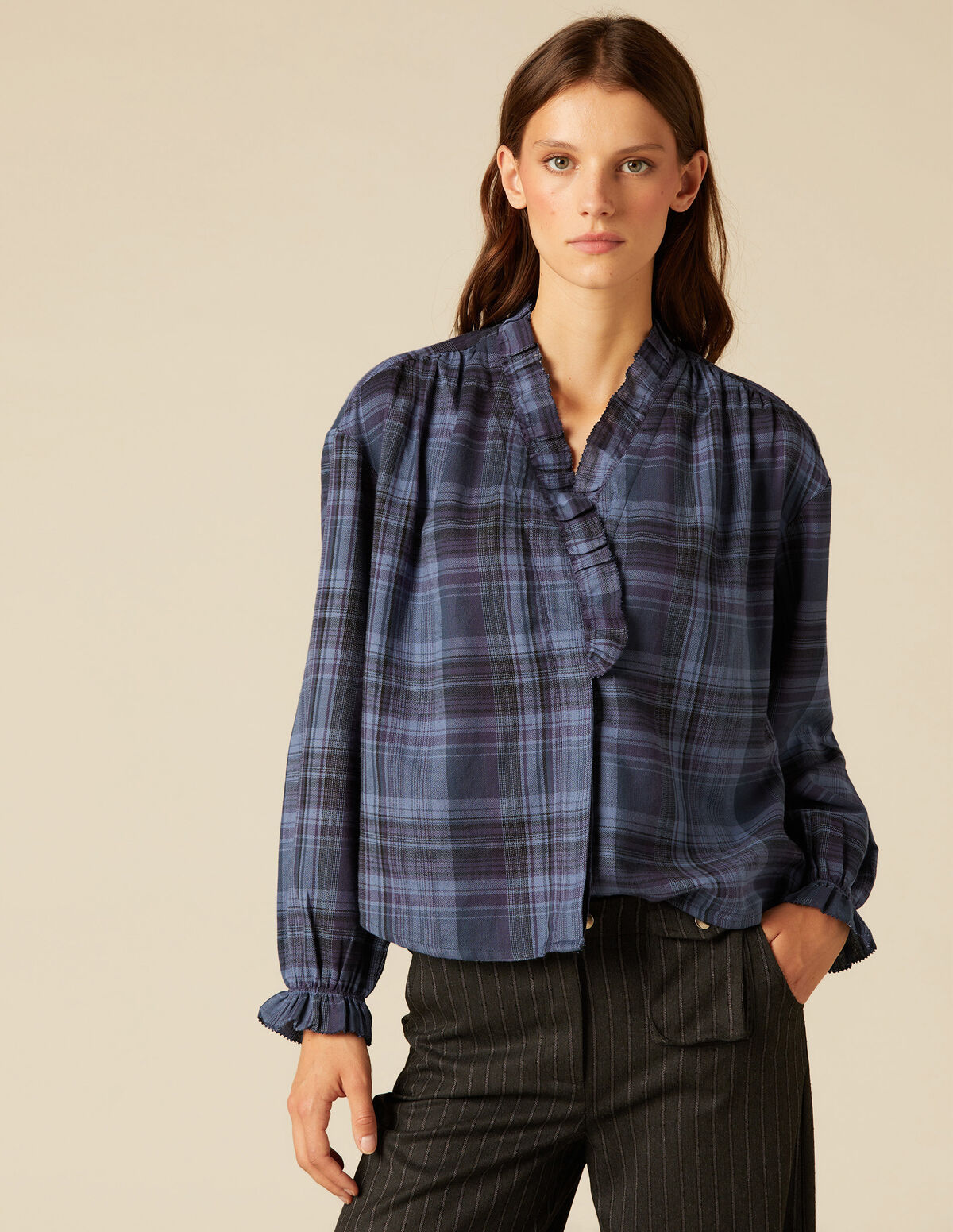 BLUE CHECKED SHIRT