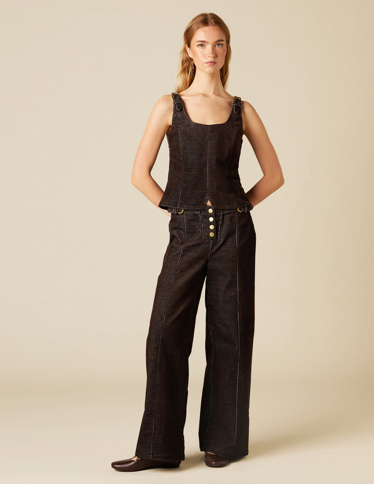 BROWN CORDUROY TROUSERS 