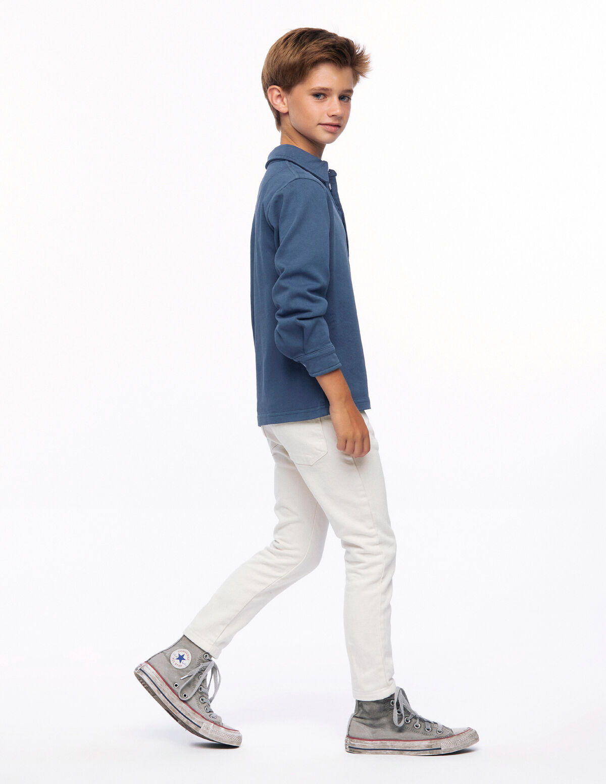Pantalón cinco bolsillos beige