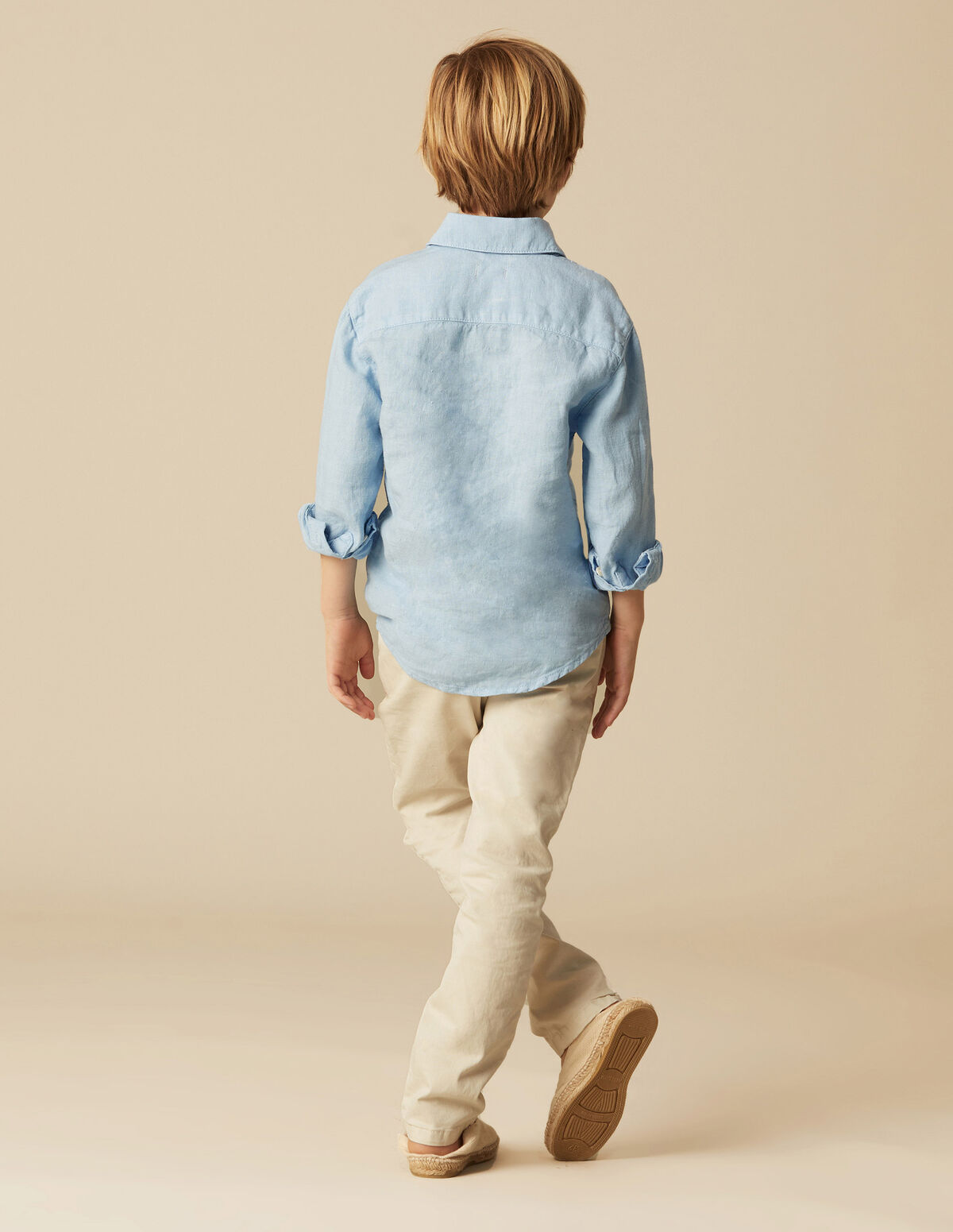 POLO LIN BLEU CLAIR