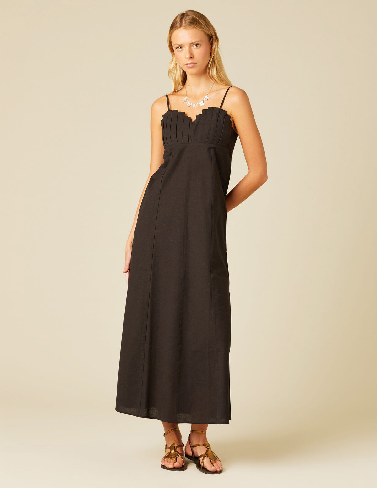VESTIDO CONCHAS ANTRACITA