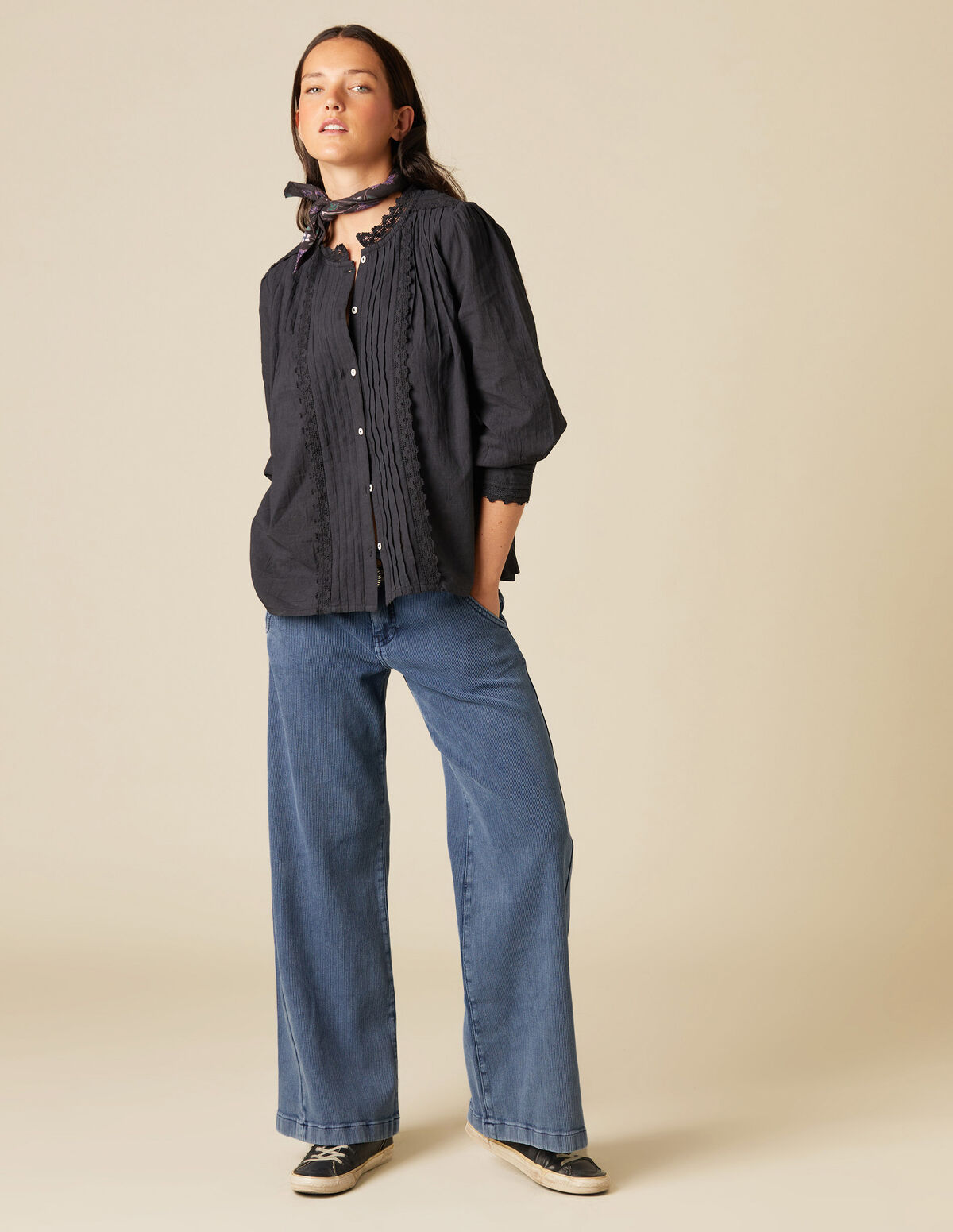 PANTALÓN DENIM PANA