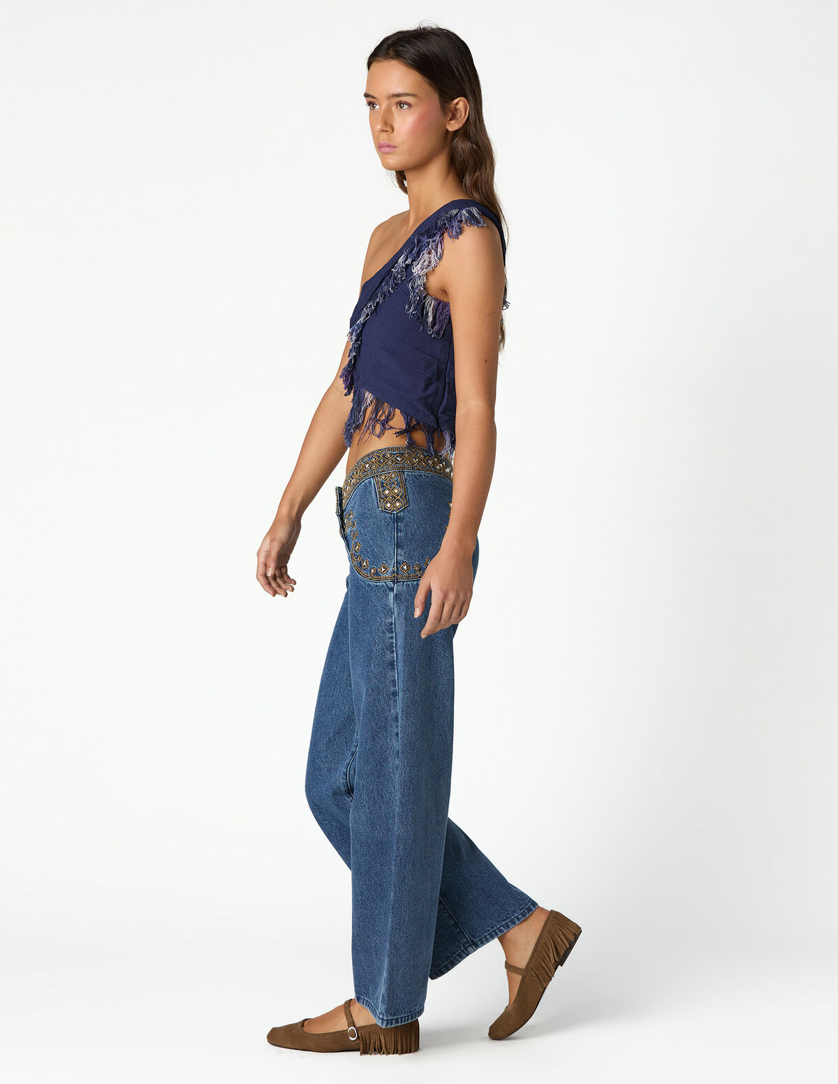 TOP ASIM&Eacute;TRICO FRANJAS BIG BLUE