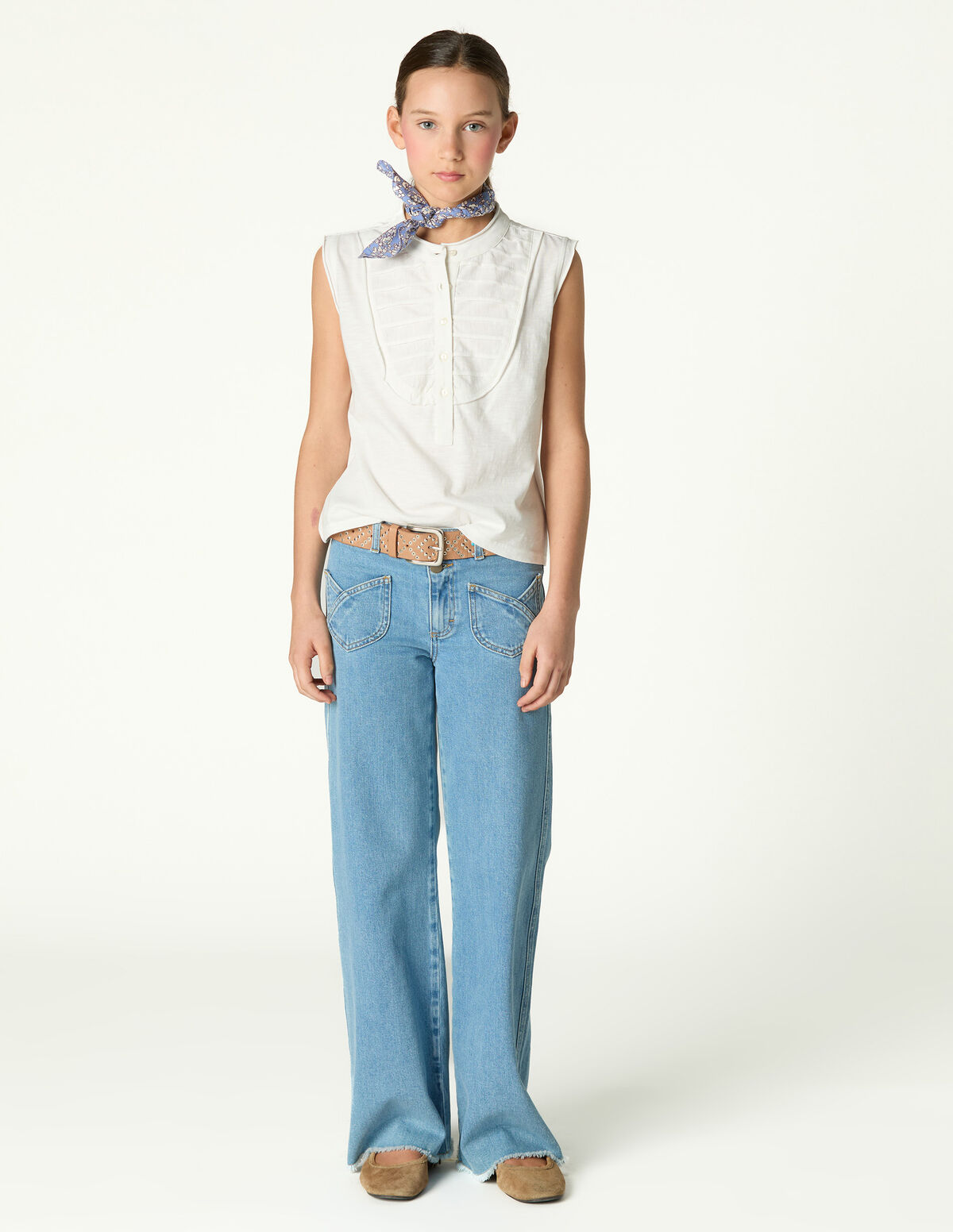 BLUE CROSS-POCKET TROUSERS