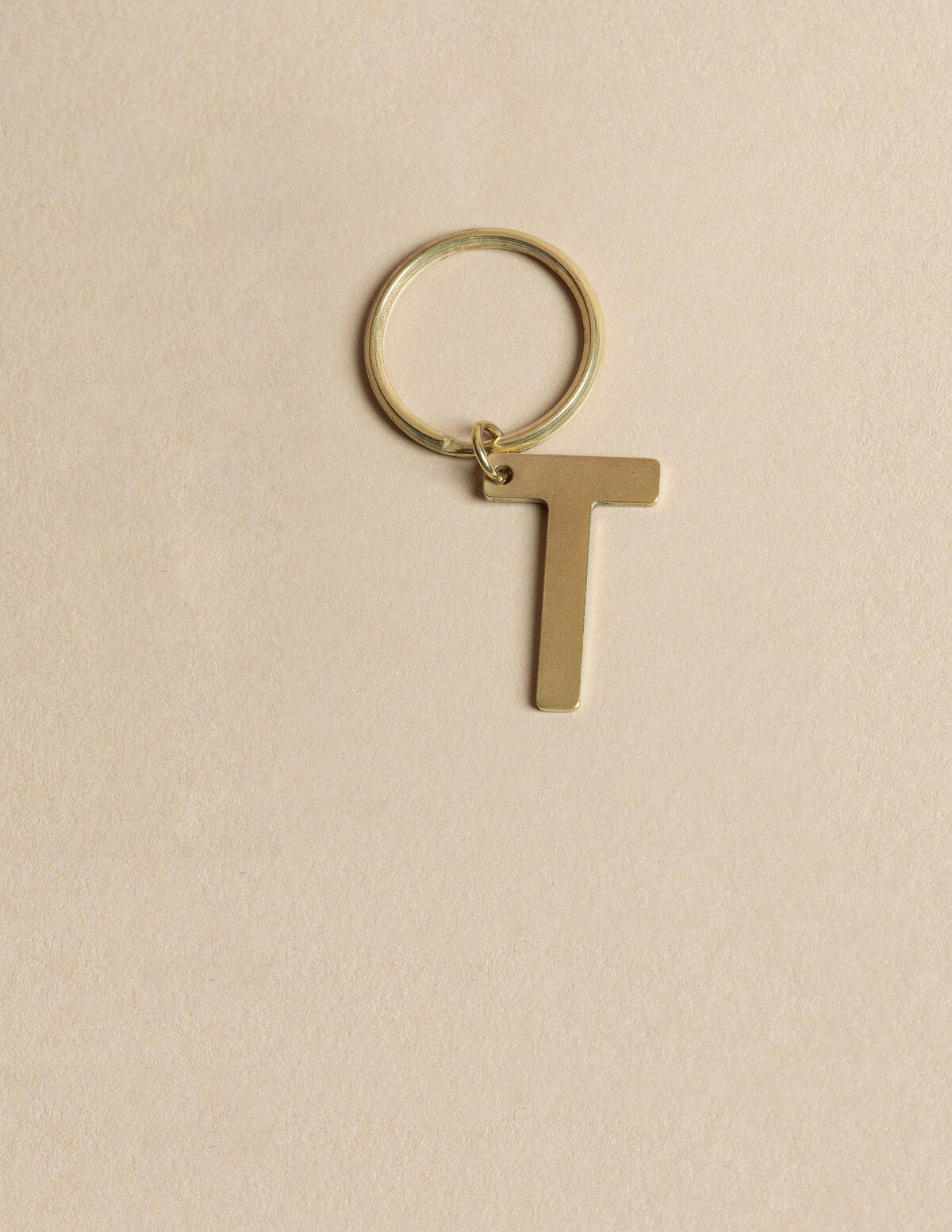 GOLD "T" KEYCHAIN