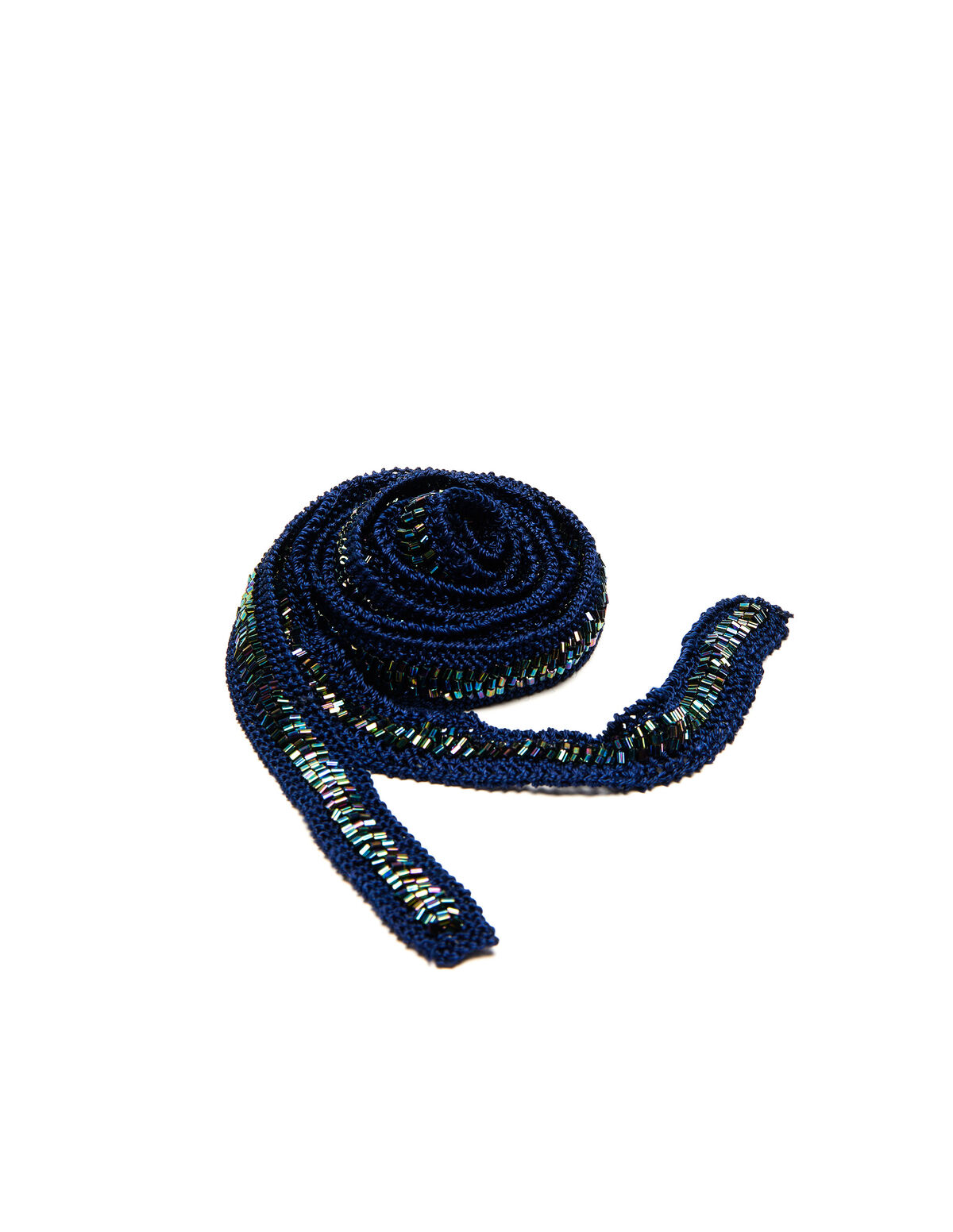 BLUE BEADS SCARF