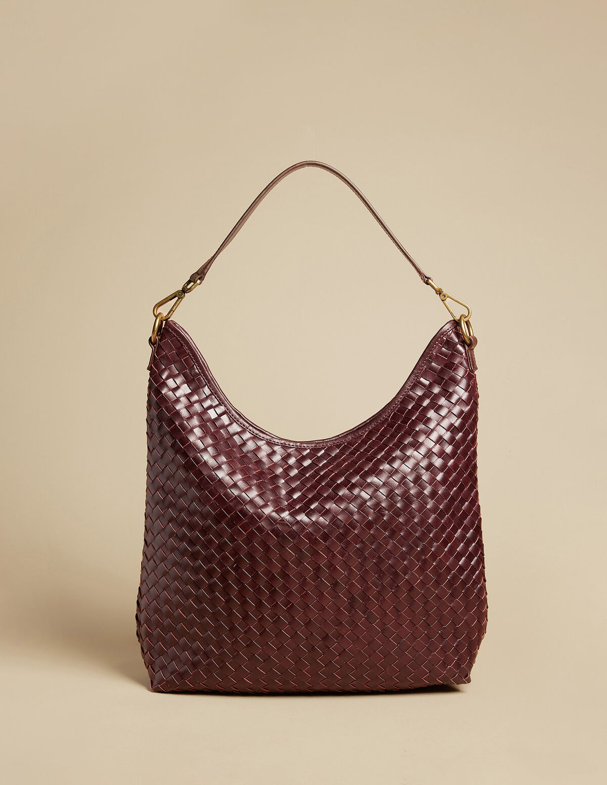 BOLSO TRENZADO MARRÓN