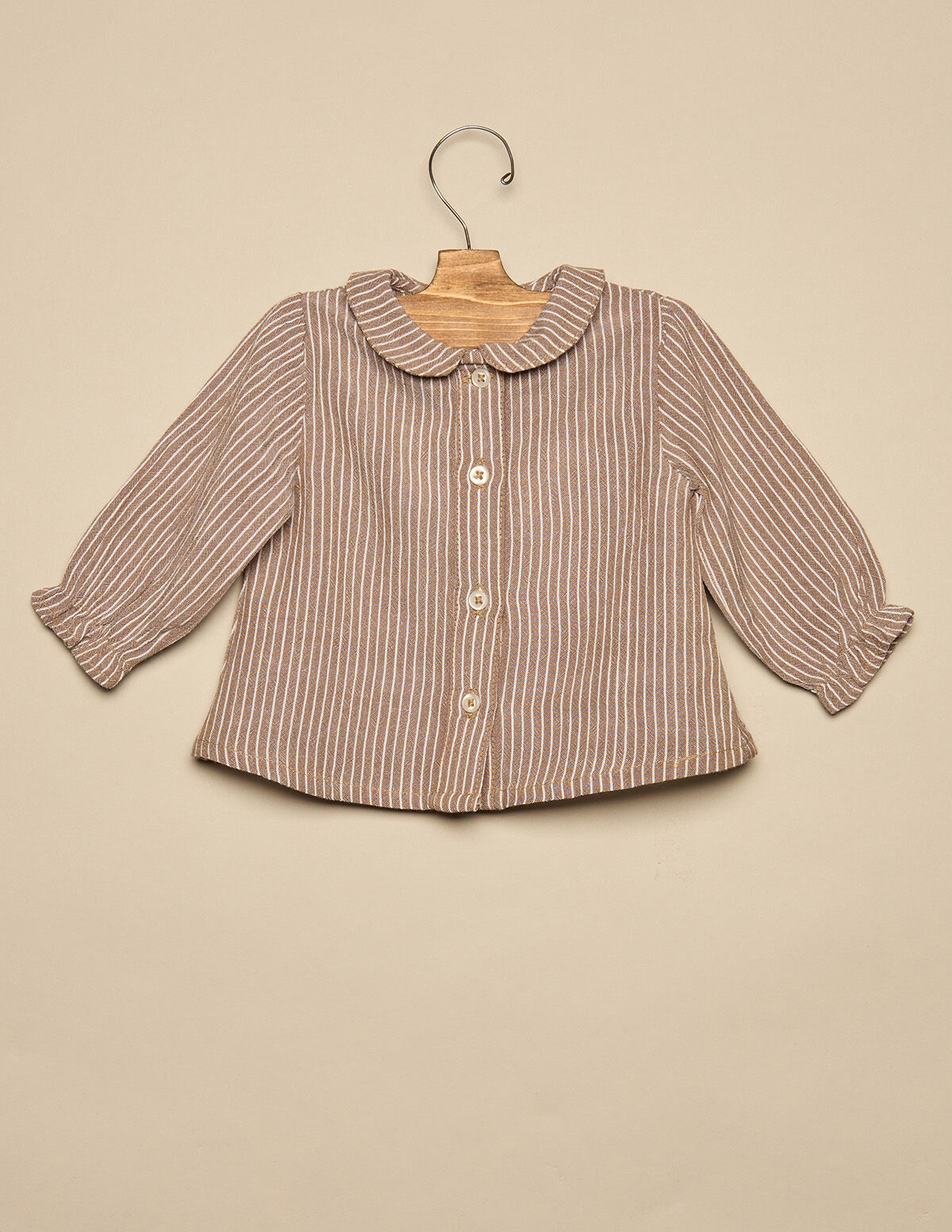 BROWN STRIPED SHIRT