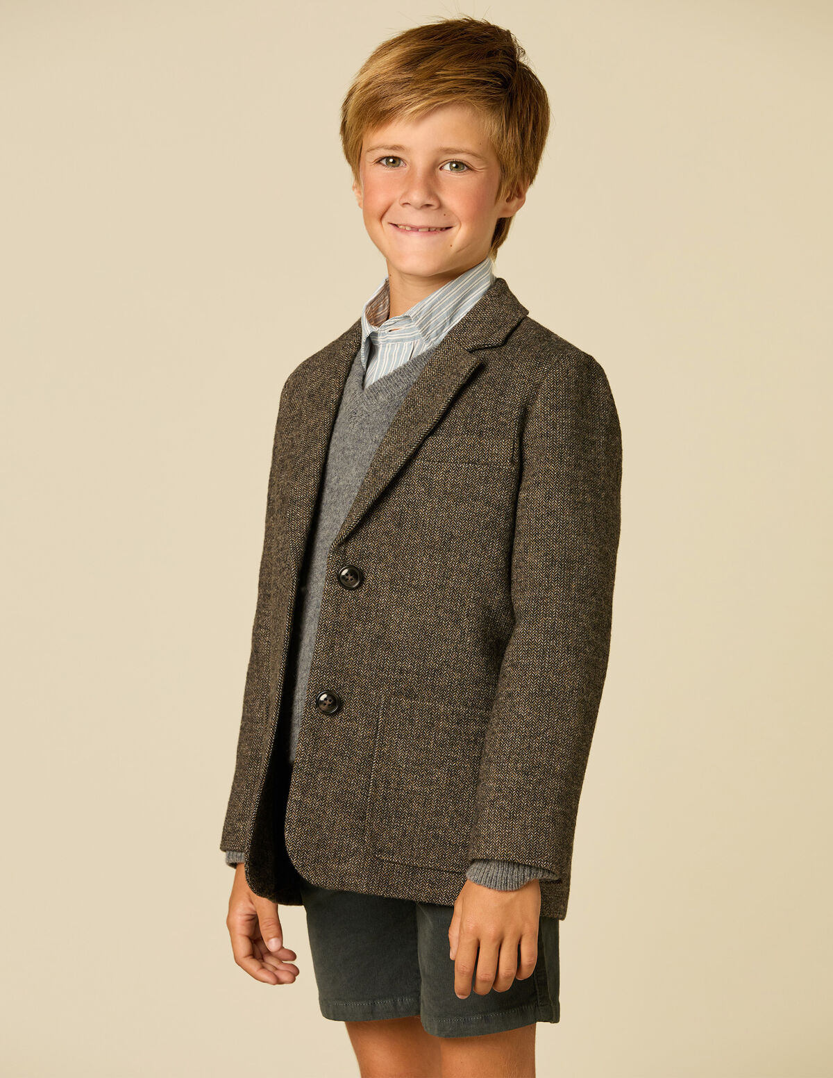 BLAZER CHEVRONS GRIS