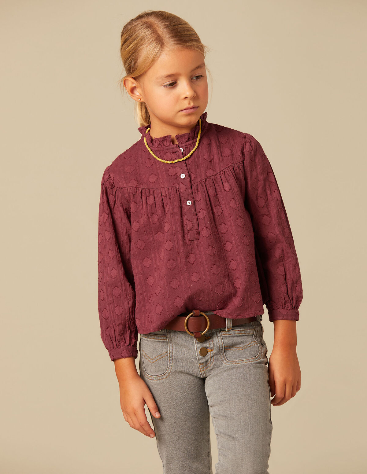 CAMISA ROMBOS MARRÓN