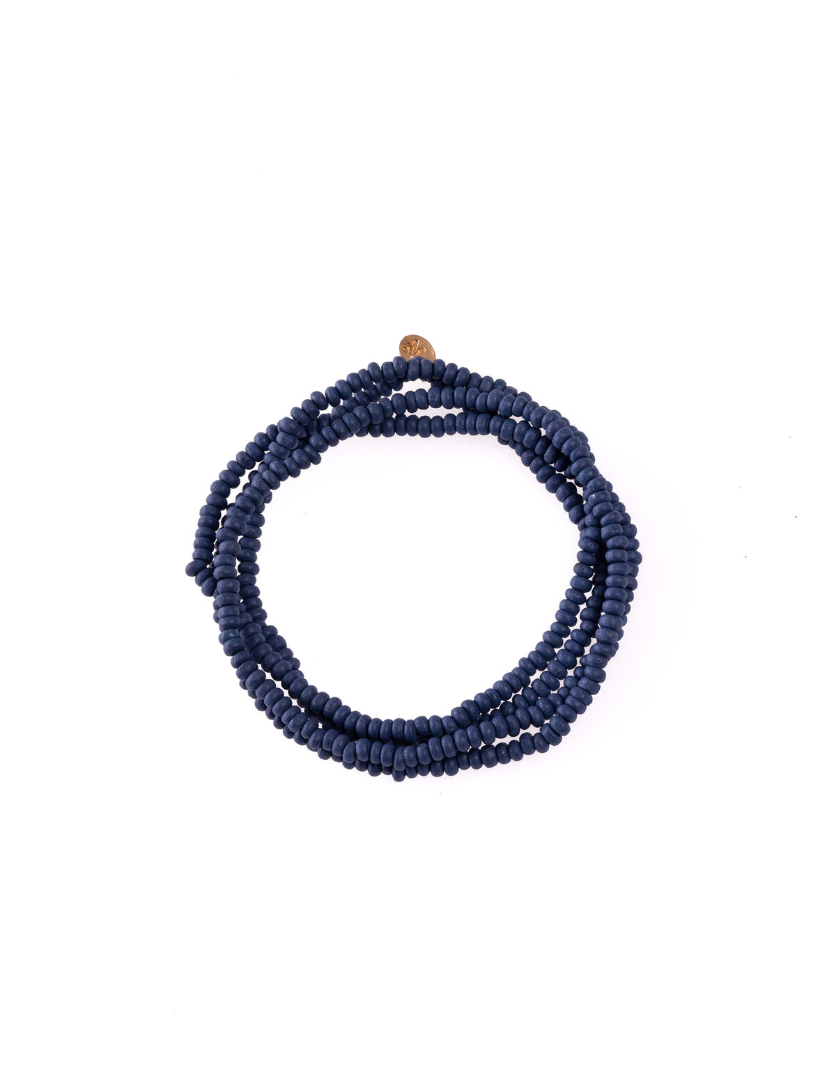 ANILINE BLUE LONG BEAD NECKLACE