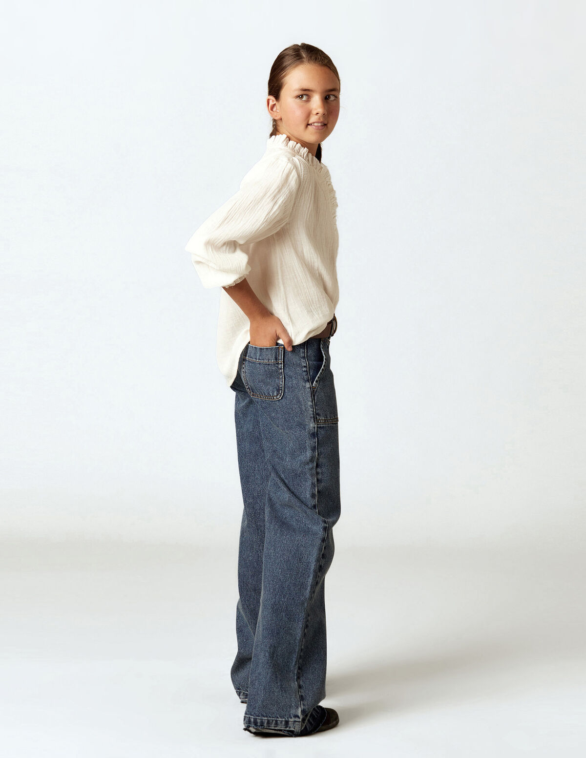 CAL&Ccedil;AS WIDE LEG DENIM