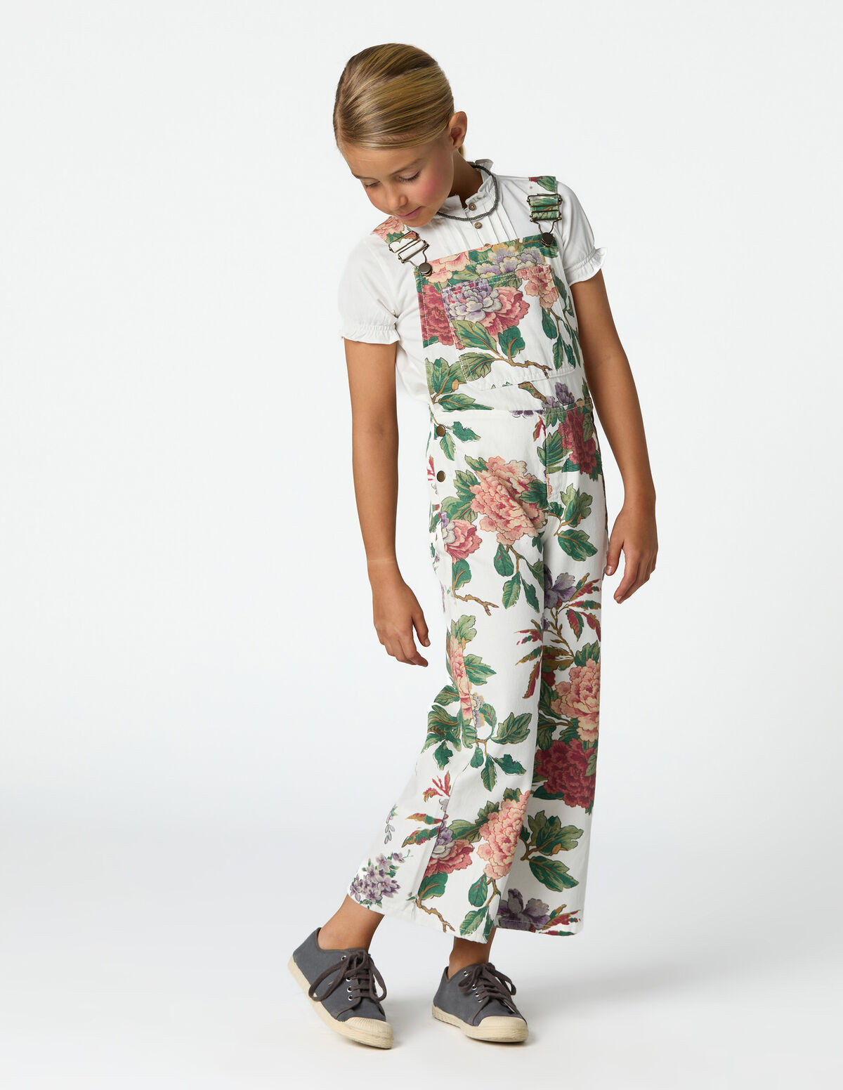 BOTANIC PRINT DUNGAREES 