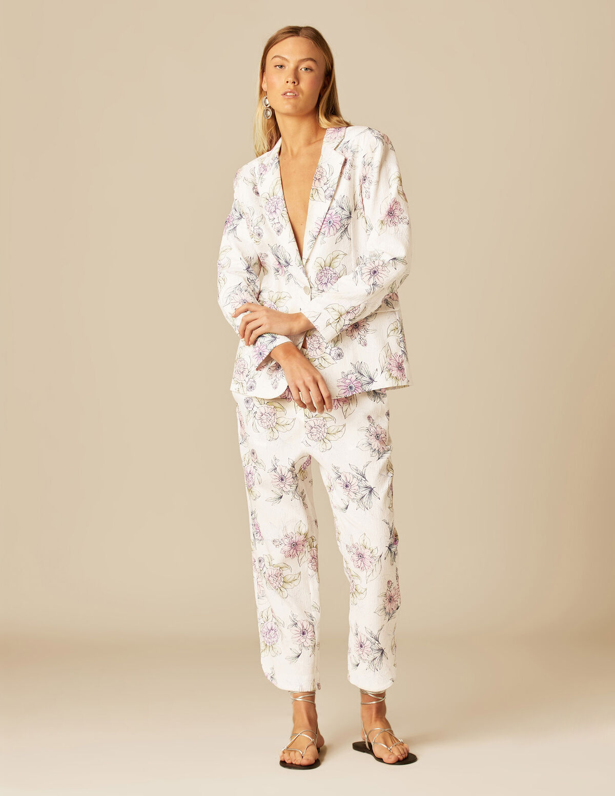 PANTALON ONDE LATÉRALE FLEUR