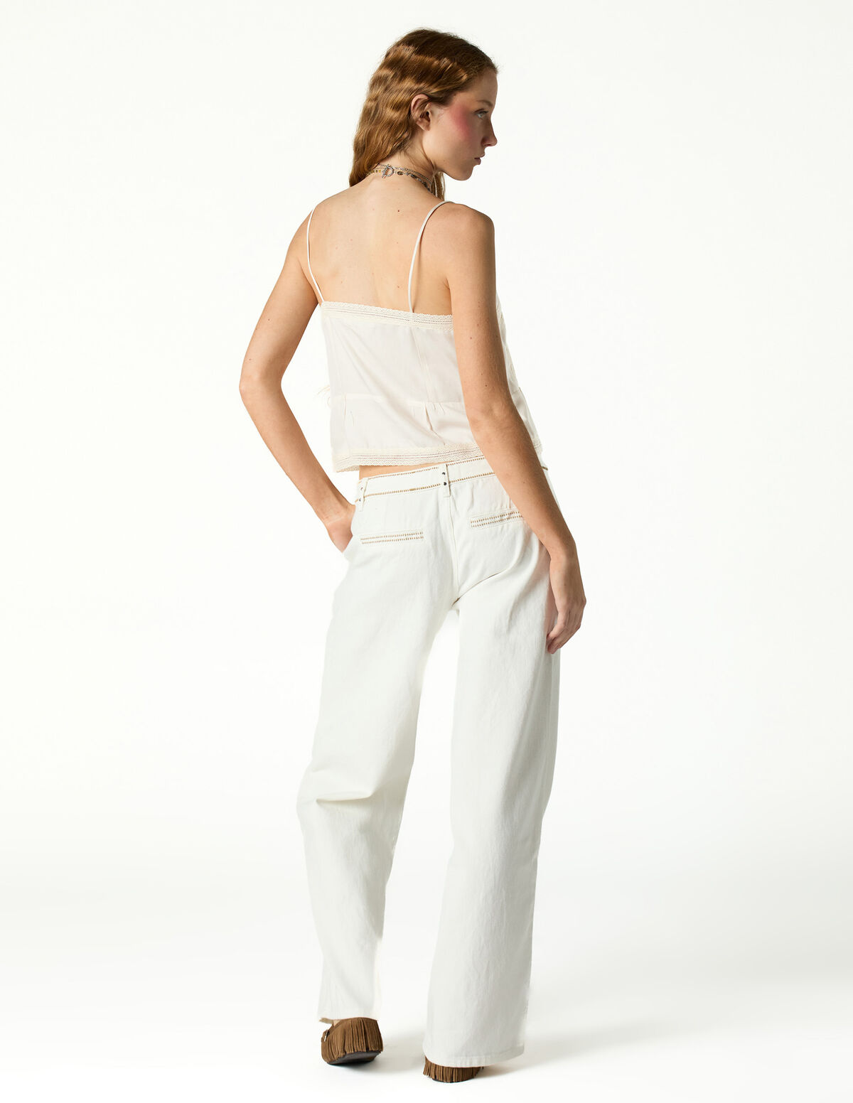 TOP RENDA VINTAGE CAPPUCINO