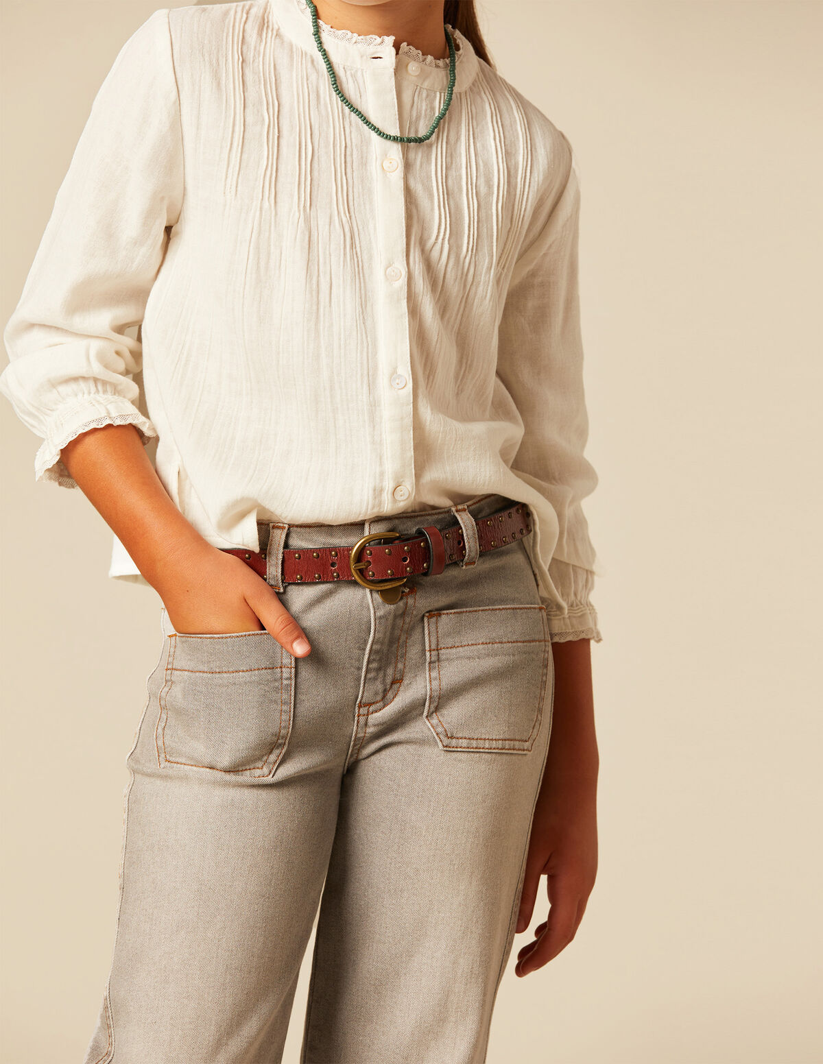 Blue jeans pockets