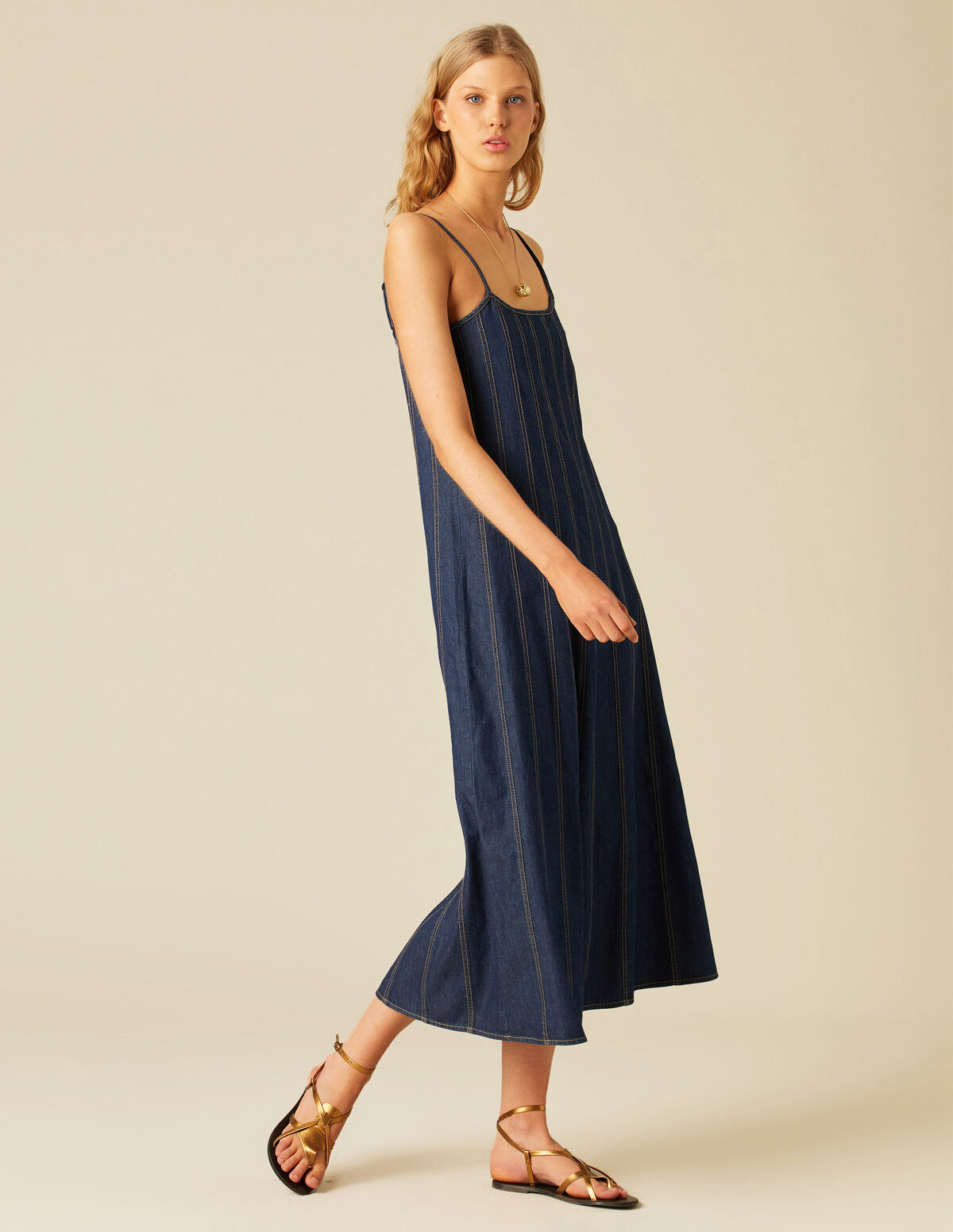 VESTIDO DENIM CORTES