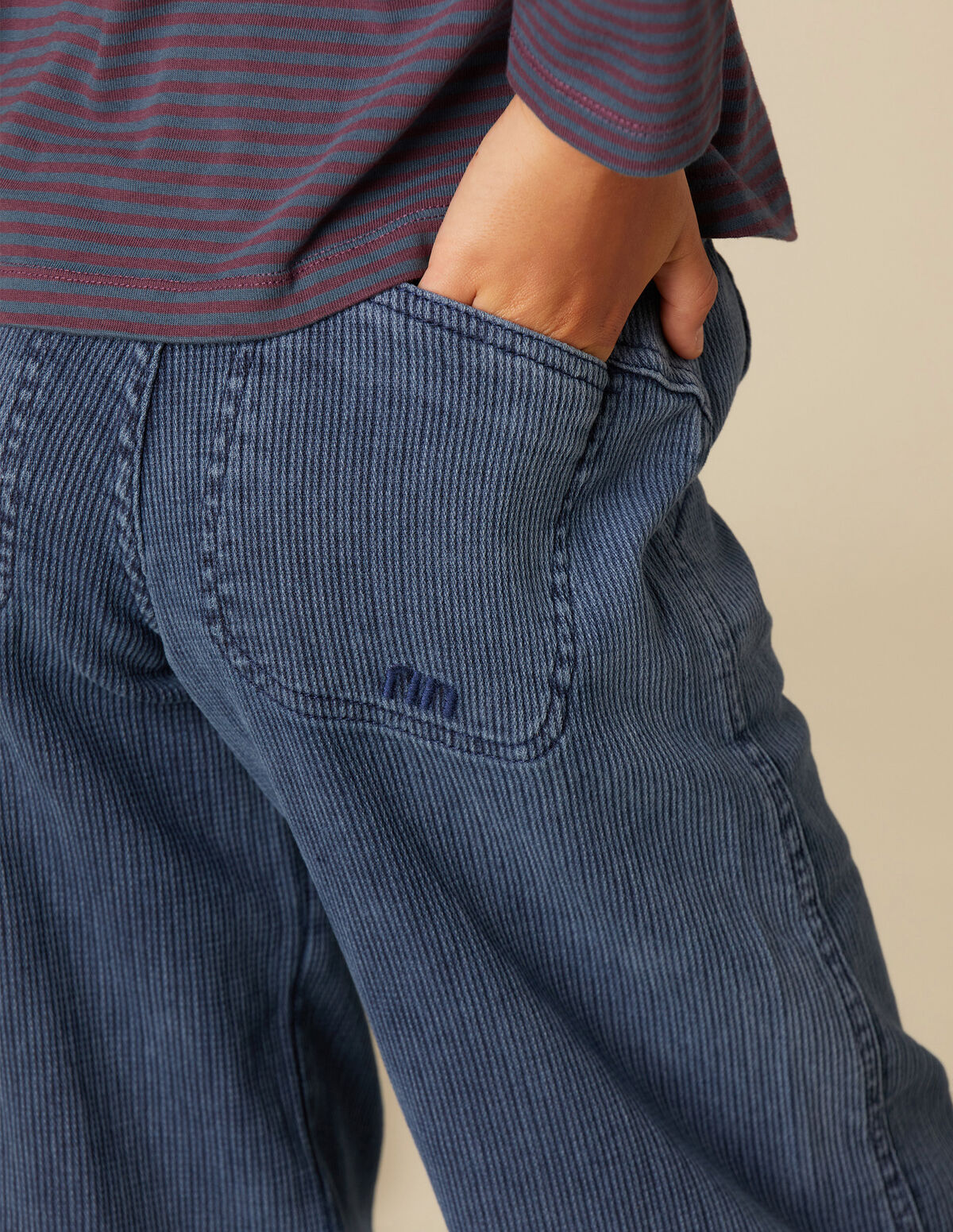 DENIM CORDUROY TROUSERS