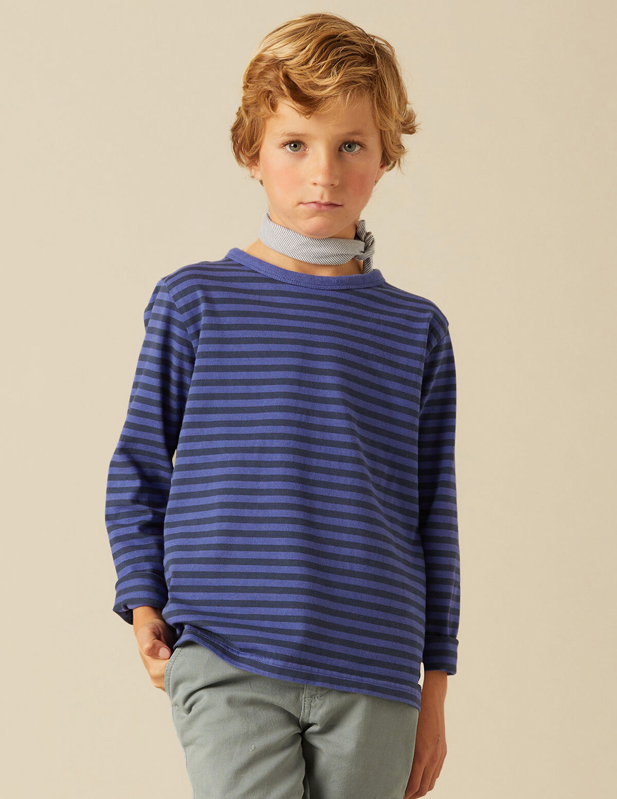 CAMISETA RAYAS AZUL