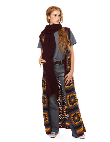 Ginger multicolour knit djellaba - Clothing - Nícoli