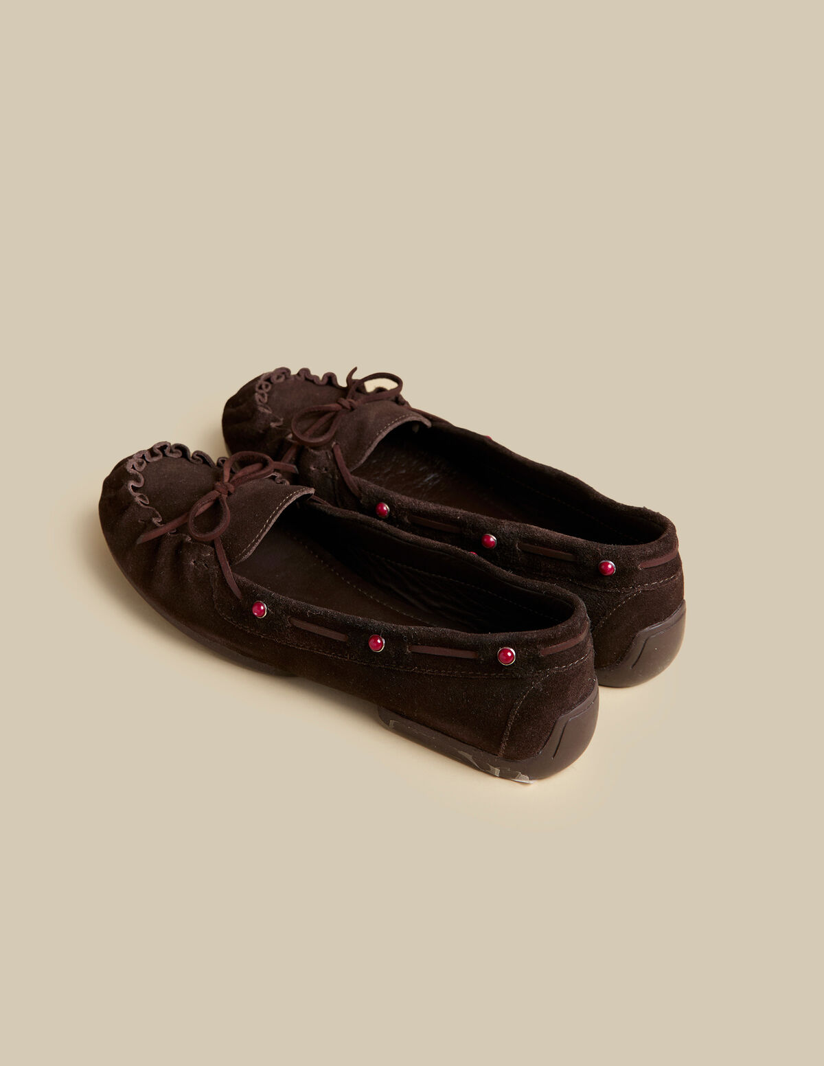 MOCASSINS CROÛTE DE CUIR CLOUS