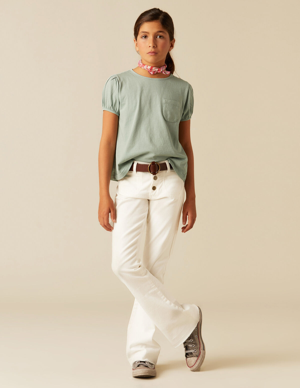 Pantalón campana vaquero azul
