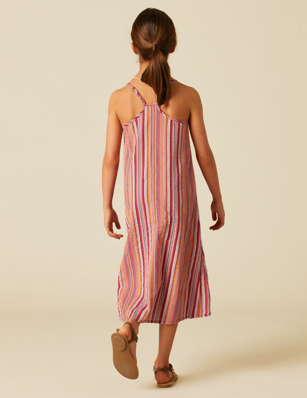 VESTIDO RAYA MULTICOLOR MORA