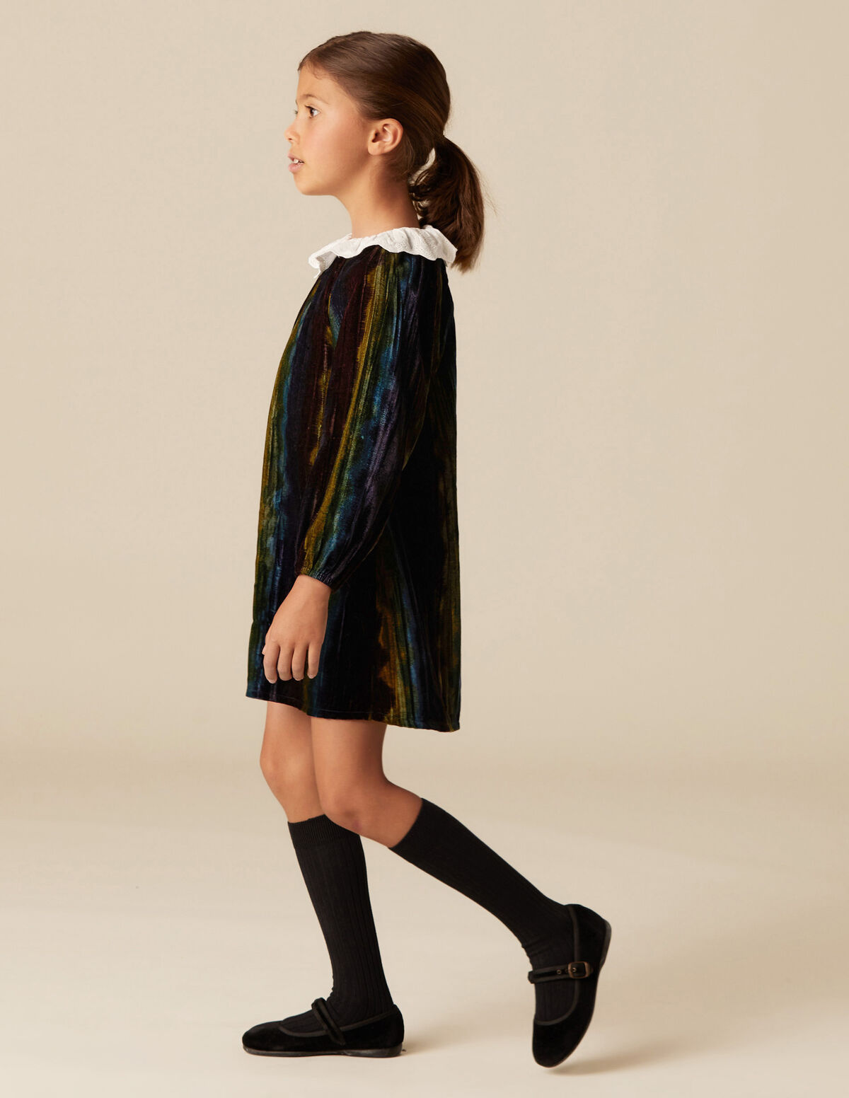 VESTIDO VELUDO ONDAS AMORA