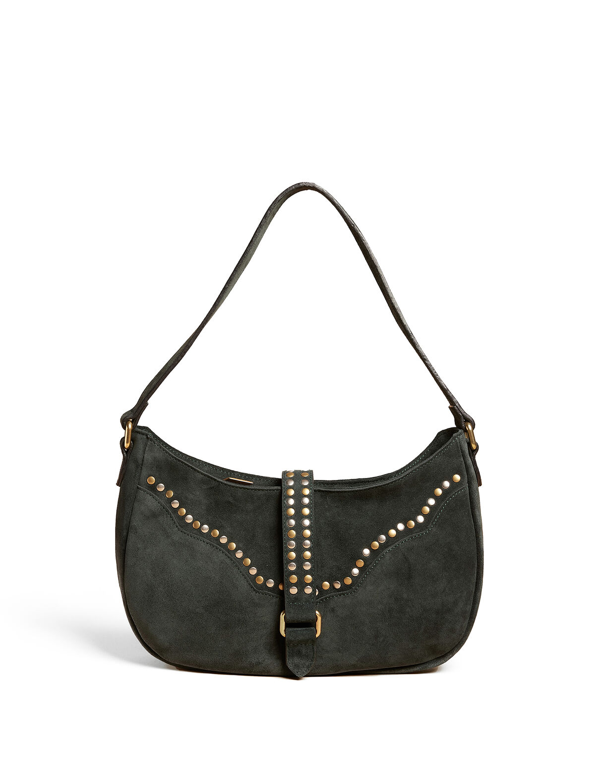 BOLSO TACHAS SERRAJE VERDE