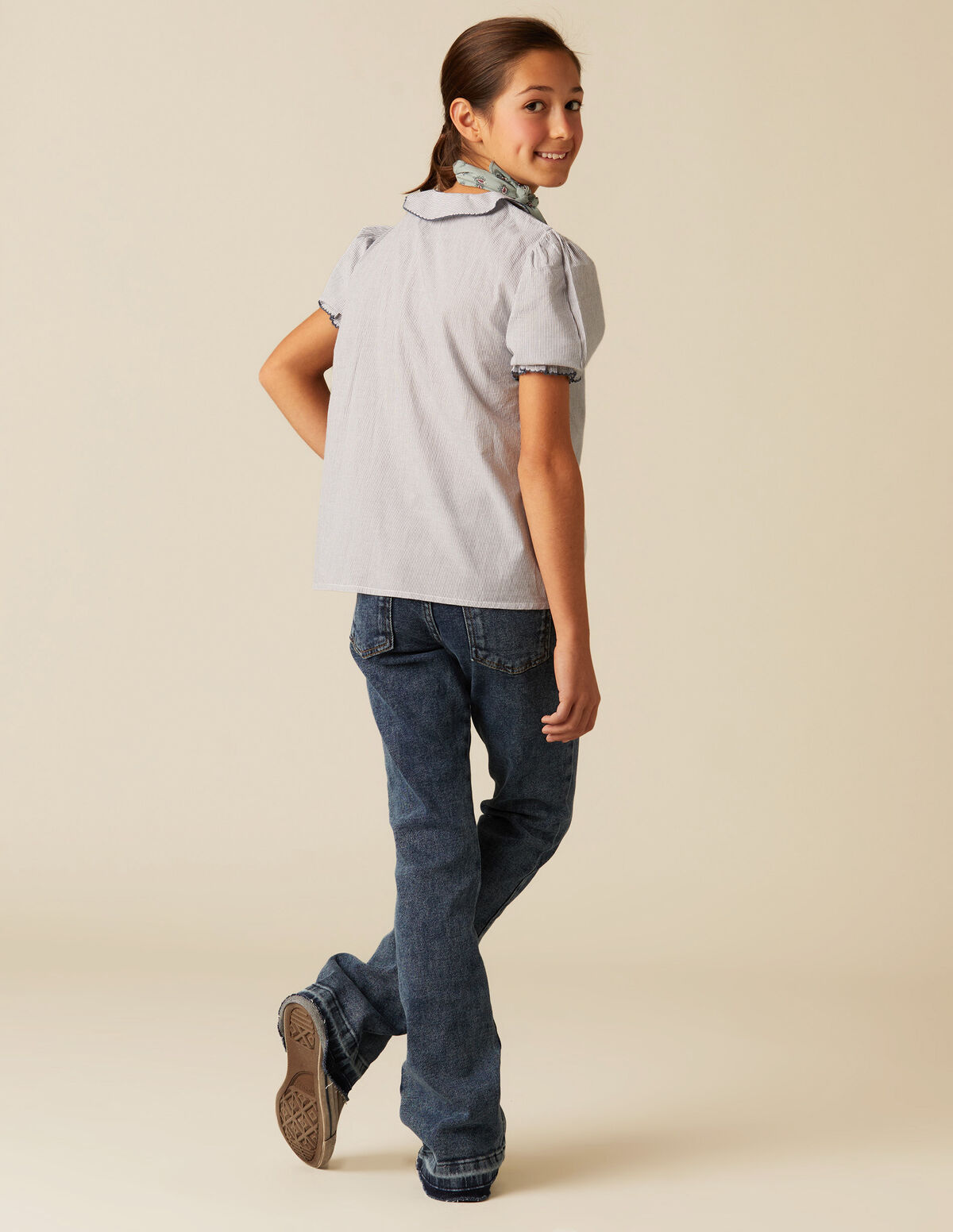 CAMISA MIL RAYAS AZUL
