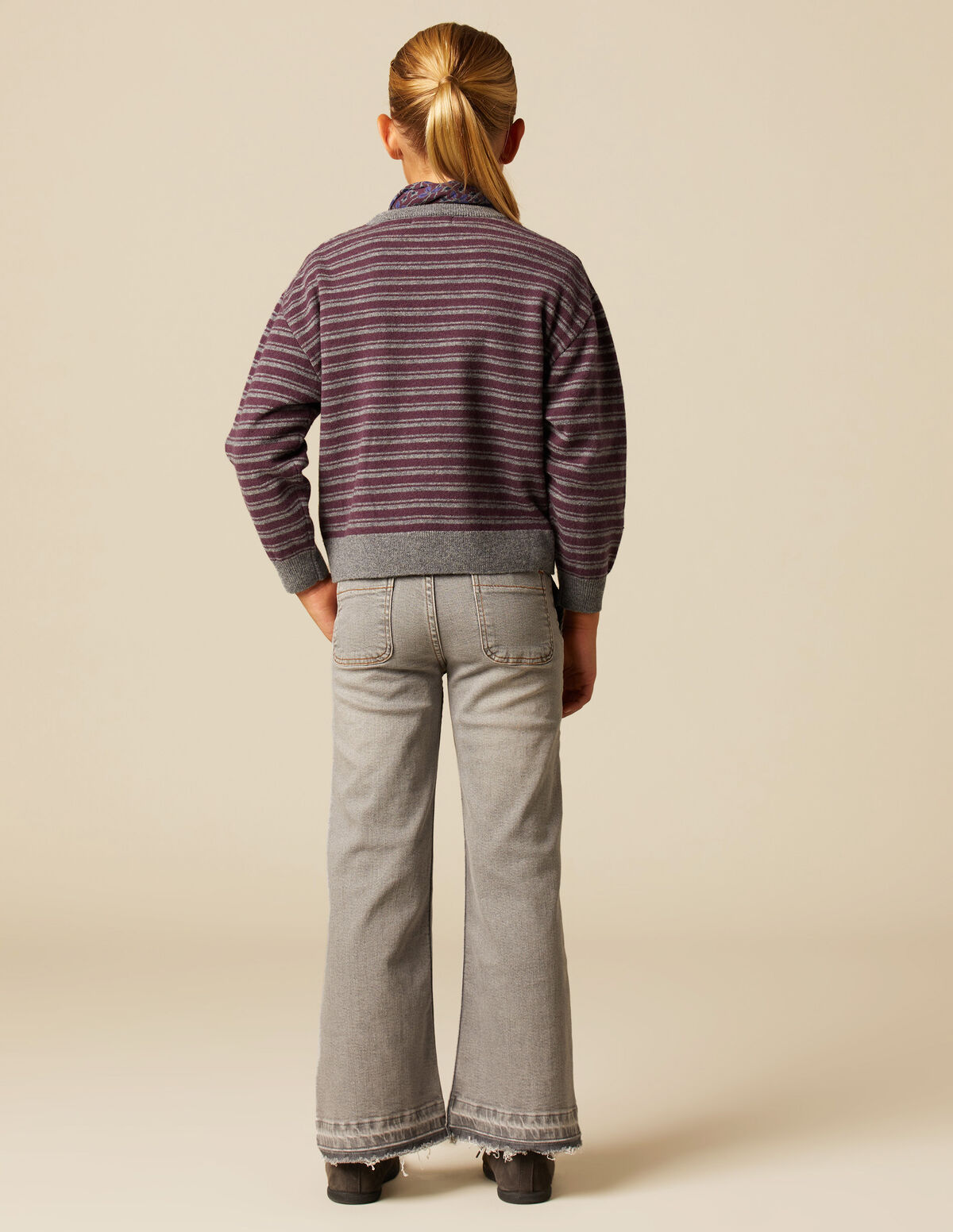 Pantalón wide leg vaquero azul