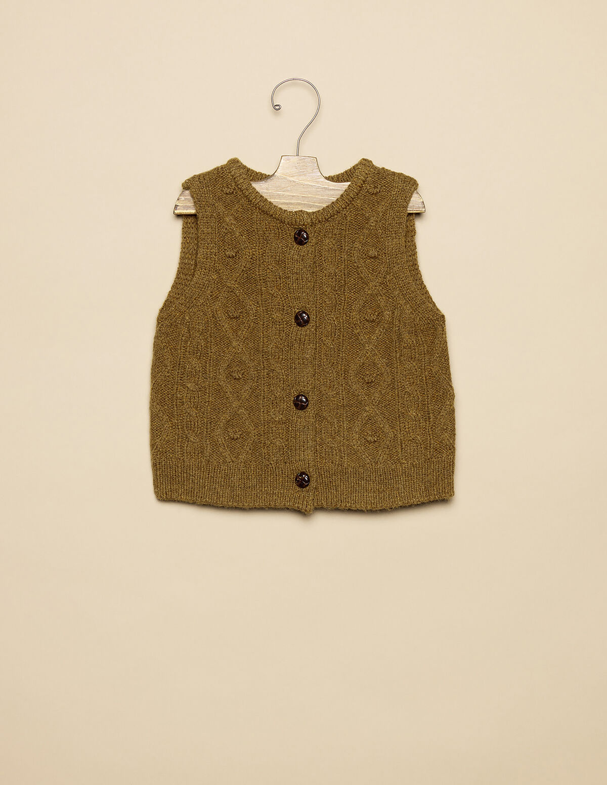 MUSTARD KNIT WAISTCOAT