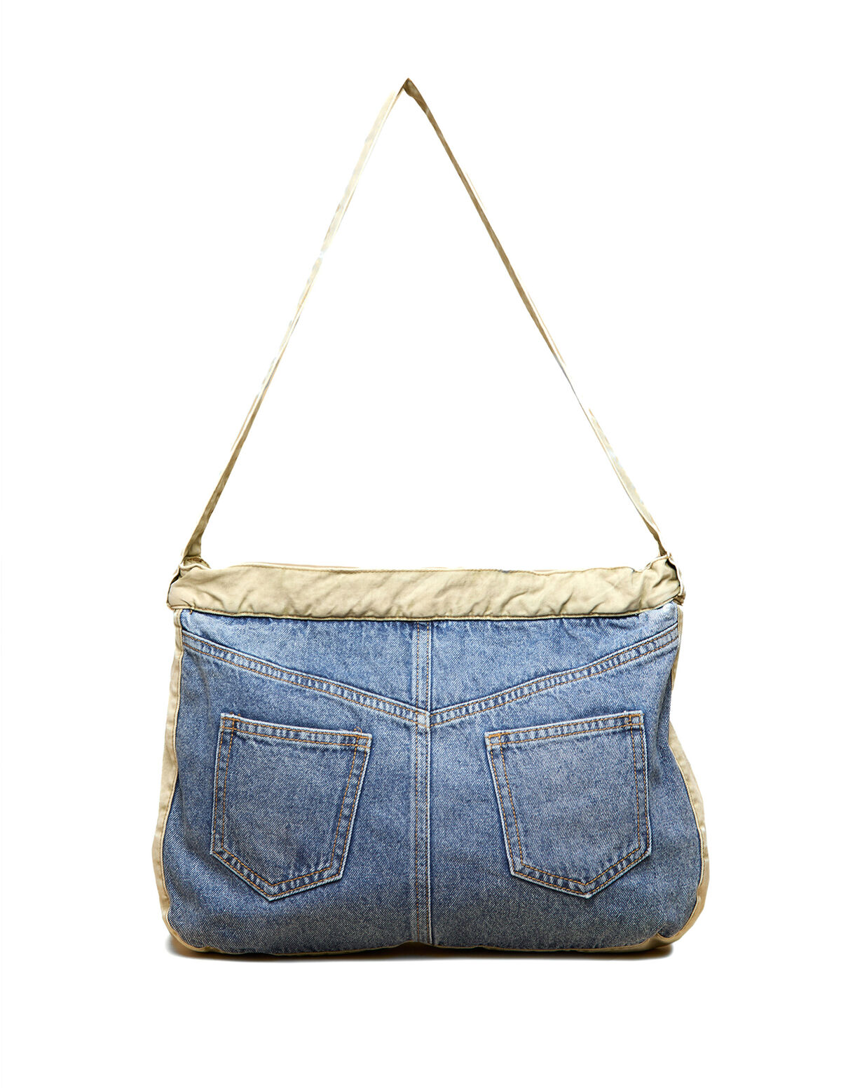 ANTHRACITE DENIM CONTRAST BAG