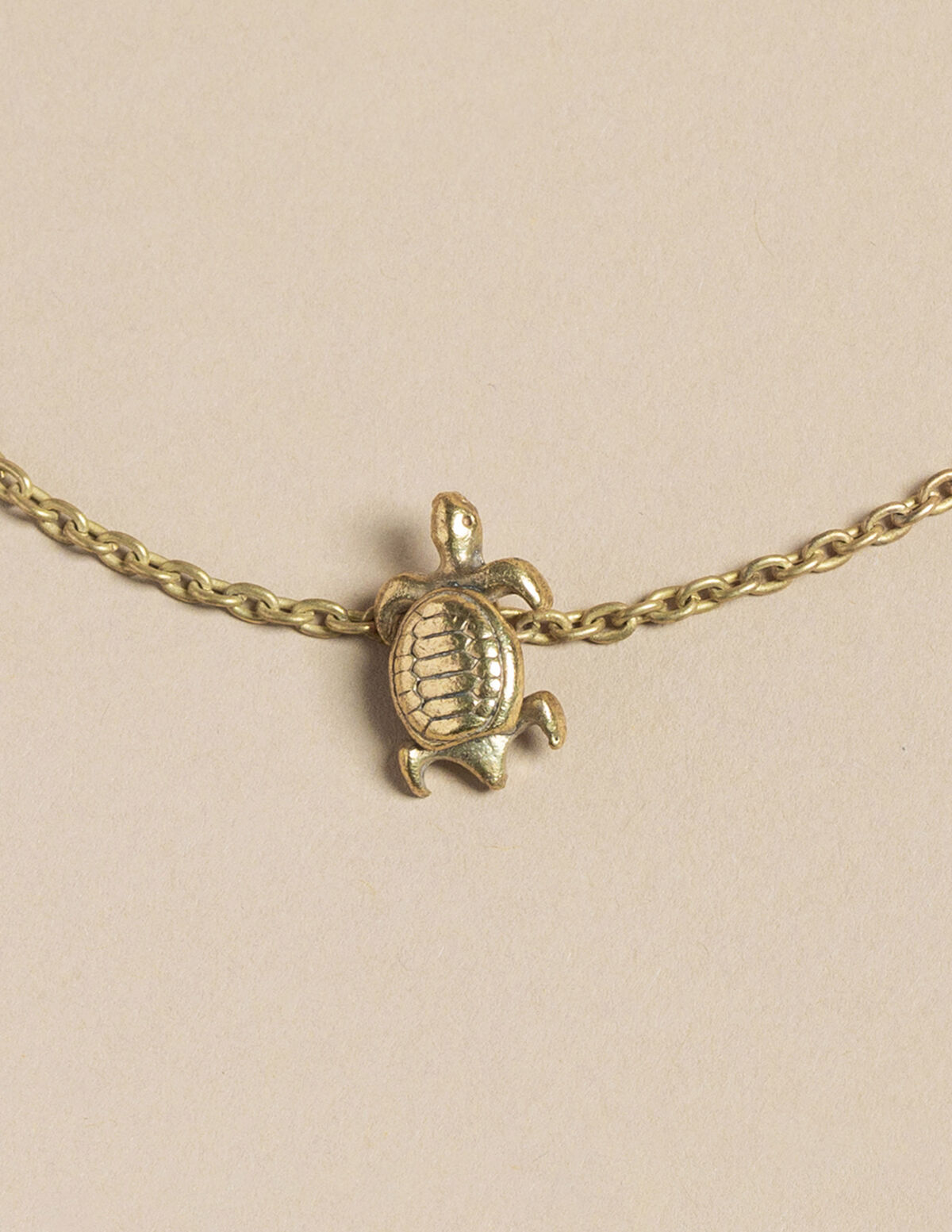 COLLAR TORTUGA DORADO
