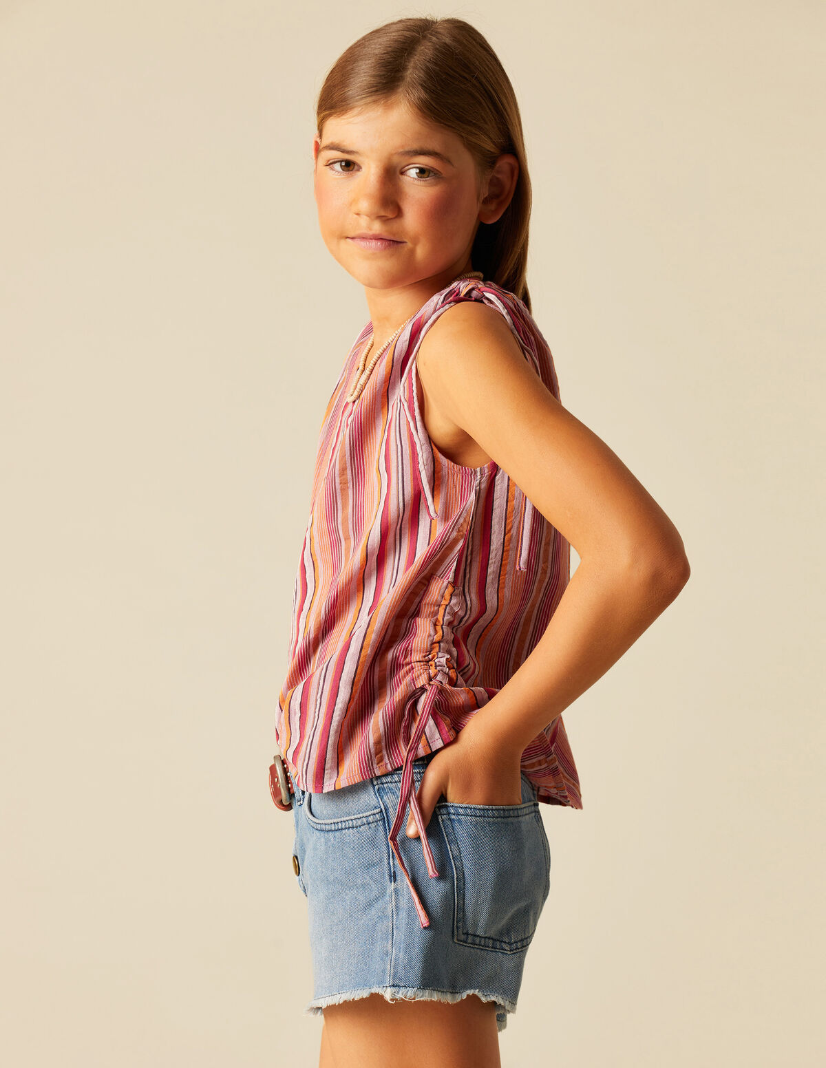 CAMISA RAYA MULTICOLOR MORA