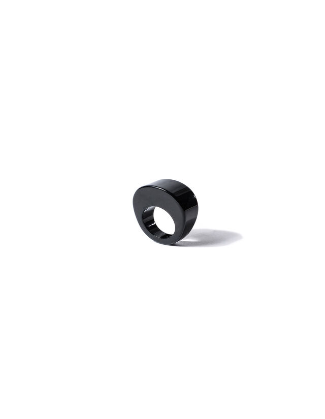 Expositor anillos flocado 36x23 cm negro - RETIF