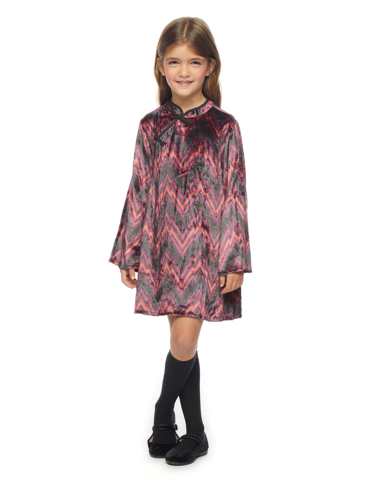 ROBE VELOURS POINTES