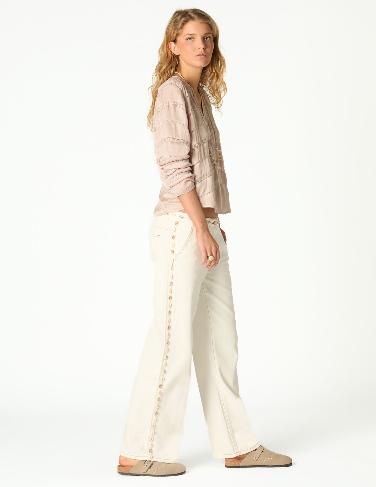 CAL&Ccedil;AS DENIM CONCHAS 