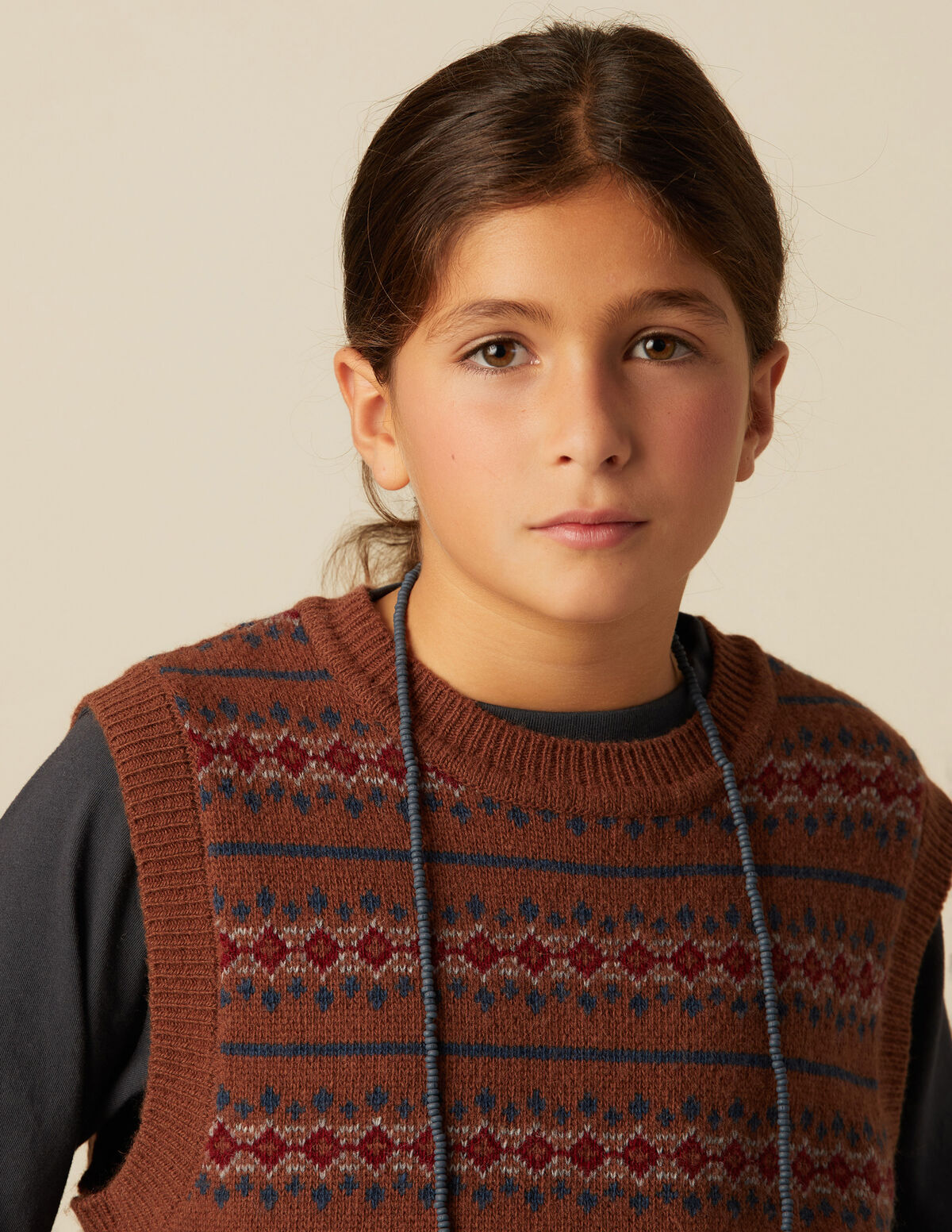 CHALECO PUNTO MULTICOLOR