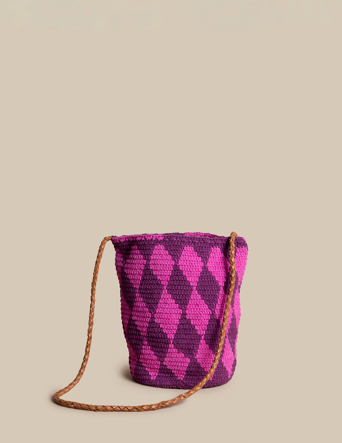 BLUE KNIT BAG
