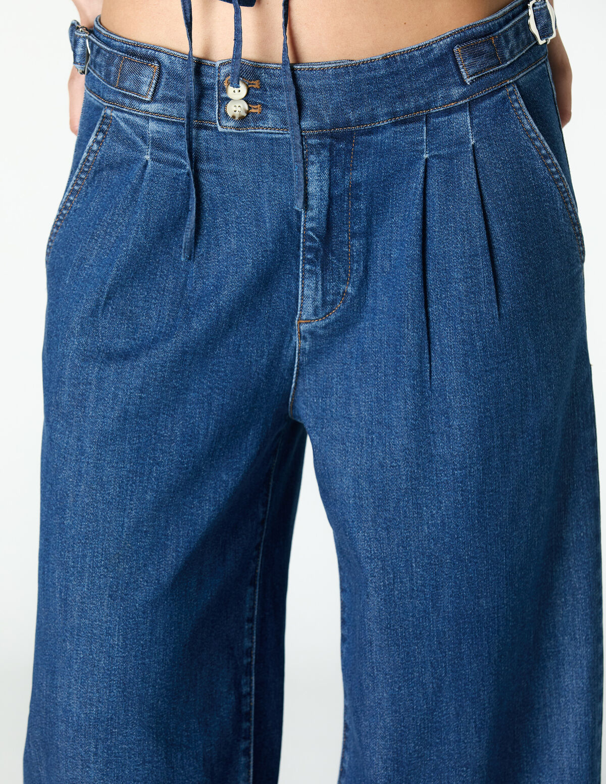 ANTHRACITE JEANS WITH BUCKLES