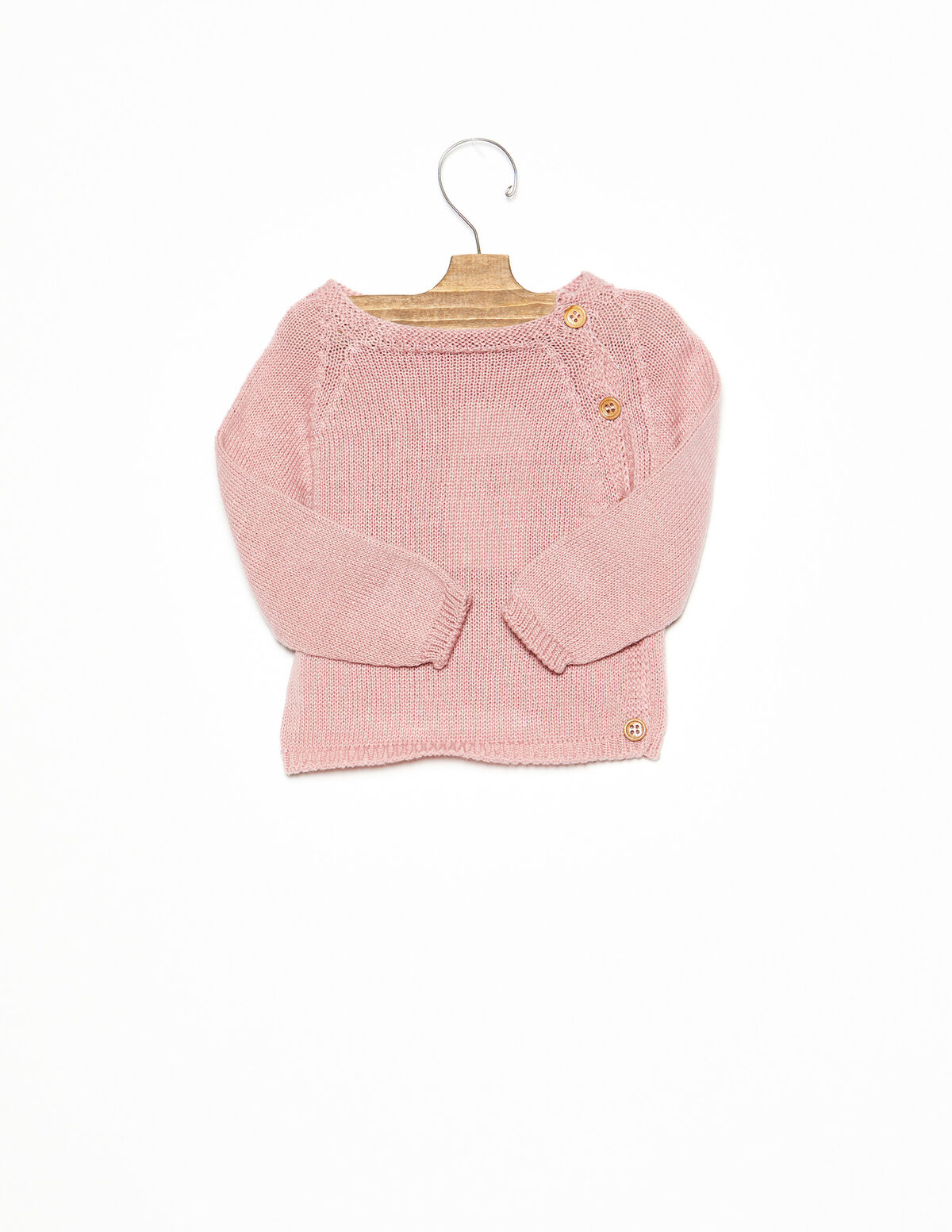 Jersey botones rosa