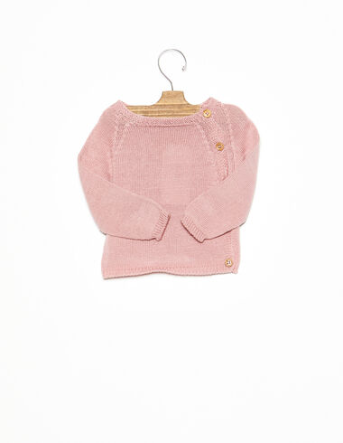 Pink jumper with buttons - Jumpers and Swearshirts - Nícoli