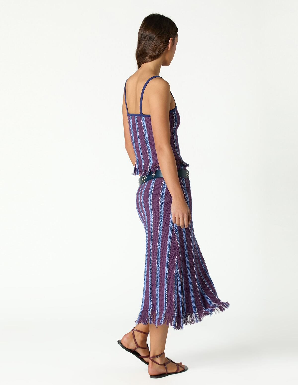 MULTICOLORED FRINGED TOP