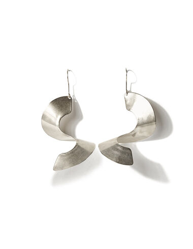 Silver spiral earrings - View all > - Nícoli