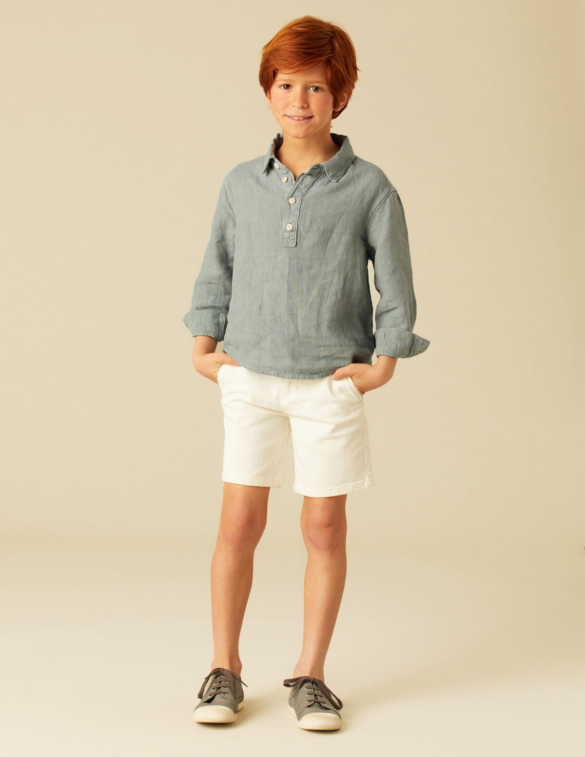 PANTALÓN CHINO CORTO BLANCO